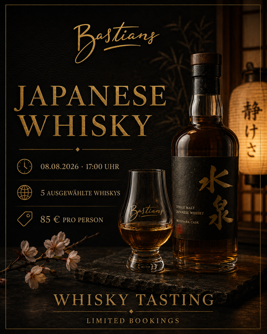 Japanese Whisky Tasting Augsburg bei Bastians am 08.08.2026