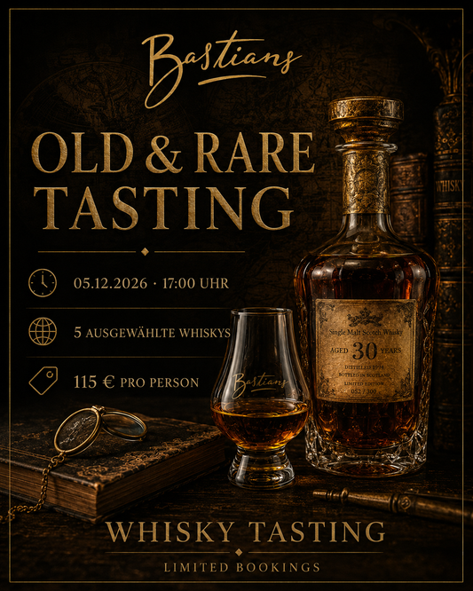 Old and Rare Whisky Tasting Augsburg bei Bastians am 05.12.2026