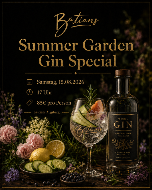 Summer Garden Gin Special Tasting Augsburg am 15.08.2026 um 17 Uhr