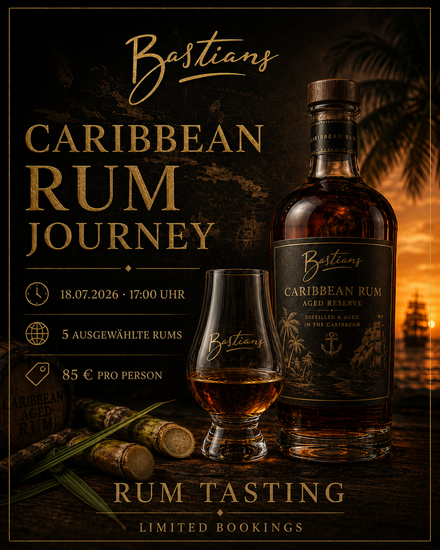 Caribbean Rum Journey Tasting Augsburg bei Bastians am 18.07.2026